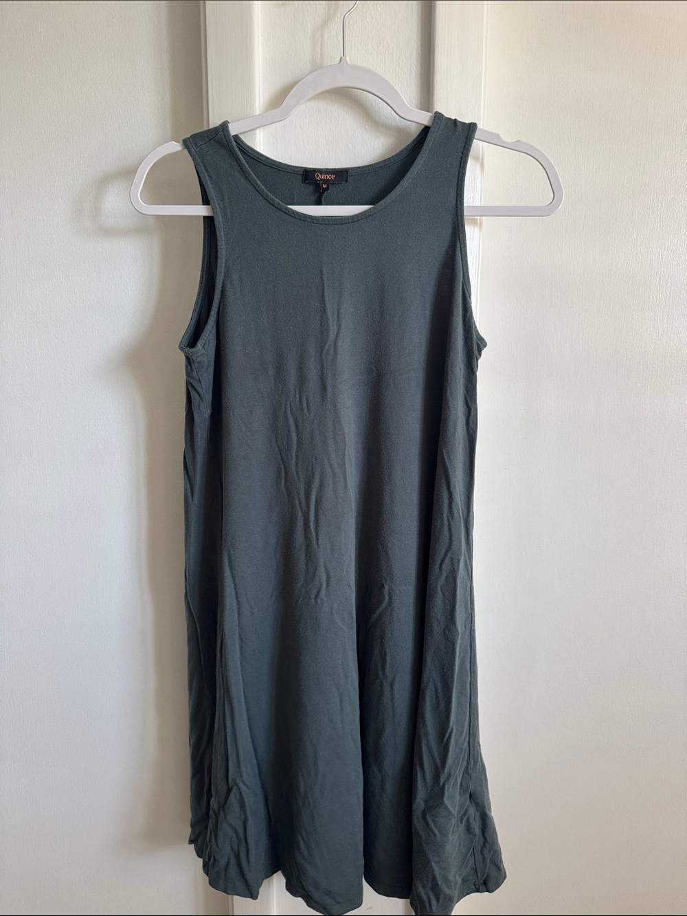 Quince Tank Dress in Dark Teal